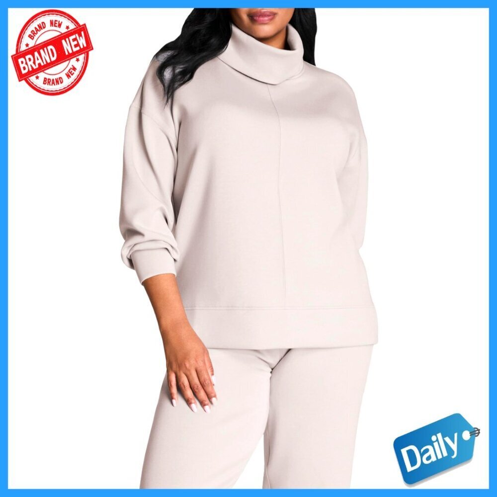 Relaxed Fit Turtleneck Tunic with UPF 50+ and Booty Coverage